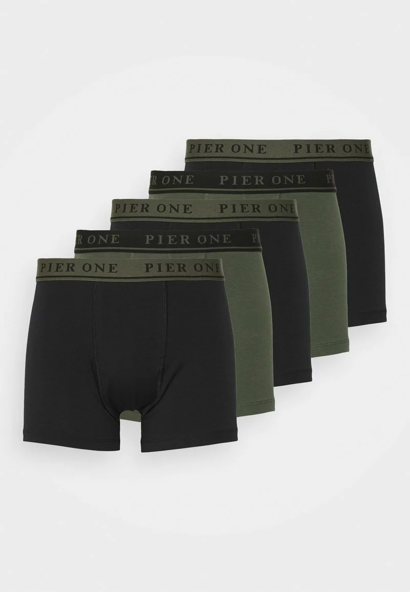 Pier One Uomo 5 PACK - Culotte - Black/khaki 3 Pier One Uomo 5 PACK - Culotte - Black/khaki