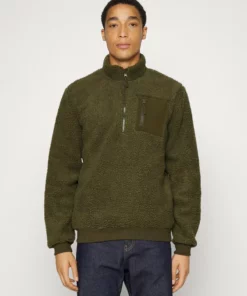 Pier One Uomo Felpa In Pile - Olive
