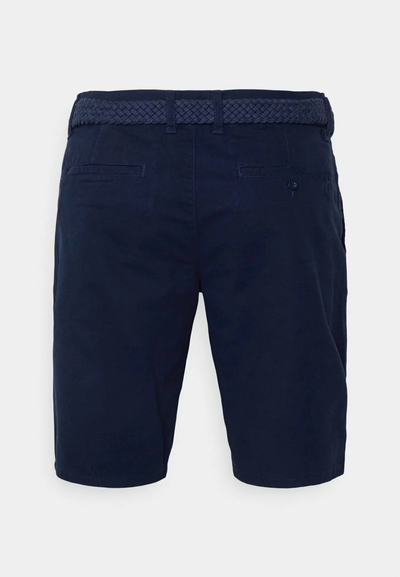 Pier One Uomo CHINOS WITH BELT - Shorts - Dark Blue 4 Pier One Uomo CHINOS WITH BELT - Shorts - Dark Blue - immagine 2