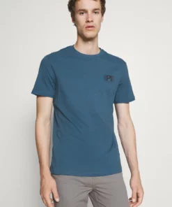 Pier One Uomo T-shirt Con Stampa - Blue