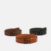 Pier One Unisex 3 PACK - Cintura - Black/brown/cognac -Offerta Economica Pier One 09d87bd208674428961aeac9990444a4