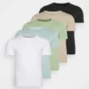 Pier One Uomo 5 PACK - T-shirt Basic - White/beige/black -Offerta Economica Pier One 0ad9552e06f244daa760b92b48f361e0
