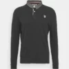 Pier One Uomo COLLAR RUGBY - Polo - Mottled Dark Grey -Offerta Economica Pier One 0eddf8d9784045cfa4aa465fc1801859