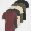 Pier One Uomo WITH BIRD STRAIGHT 5 PACK - T-shirt Basic - Dark Grey/dark Blue/olive -Offerta Economica Pier One 0f912bddd05048f8b5cda3d15e55e149