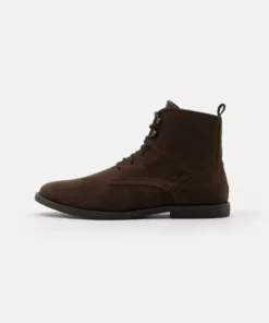 Pier One Uomo Stivaletti Stringati - Dark Brown