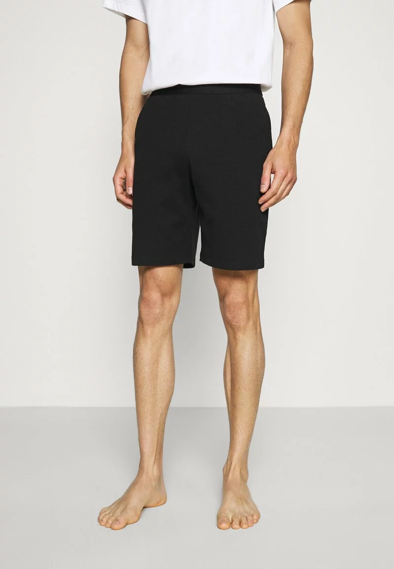 Pier One Uomo LOUNGE HENLEY SHORTS - Pantaloni Del Pigiama - Black 3 Pier One Uomo LOUNGE HENLEY SHORTS - Pantaloni Del Pigiama - Black