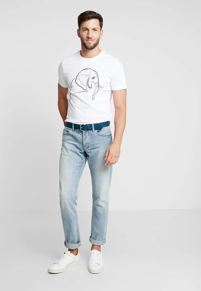 Pier One Uomo T-shirt Con Stampa - White 4 Pier One Uomo T-shirt Con Stampa - White - immagine 2