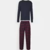 Pier One Uomo Pigiama - Dark Blue/bordeaux -Offerta Economica Pier One 1a03dca6898f46269107b6e412bcb58b