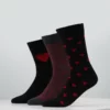 Pier One Uomo VALENTINES 3 PACK - Calze - Black/dark Red -Offerta Economica Pier One 1af581b22885453497071a22038d5ce5