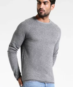 Pier One Uomo Maglione - Mottled Grey/anthracite