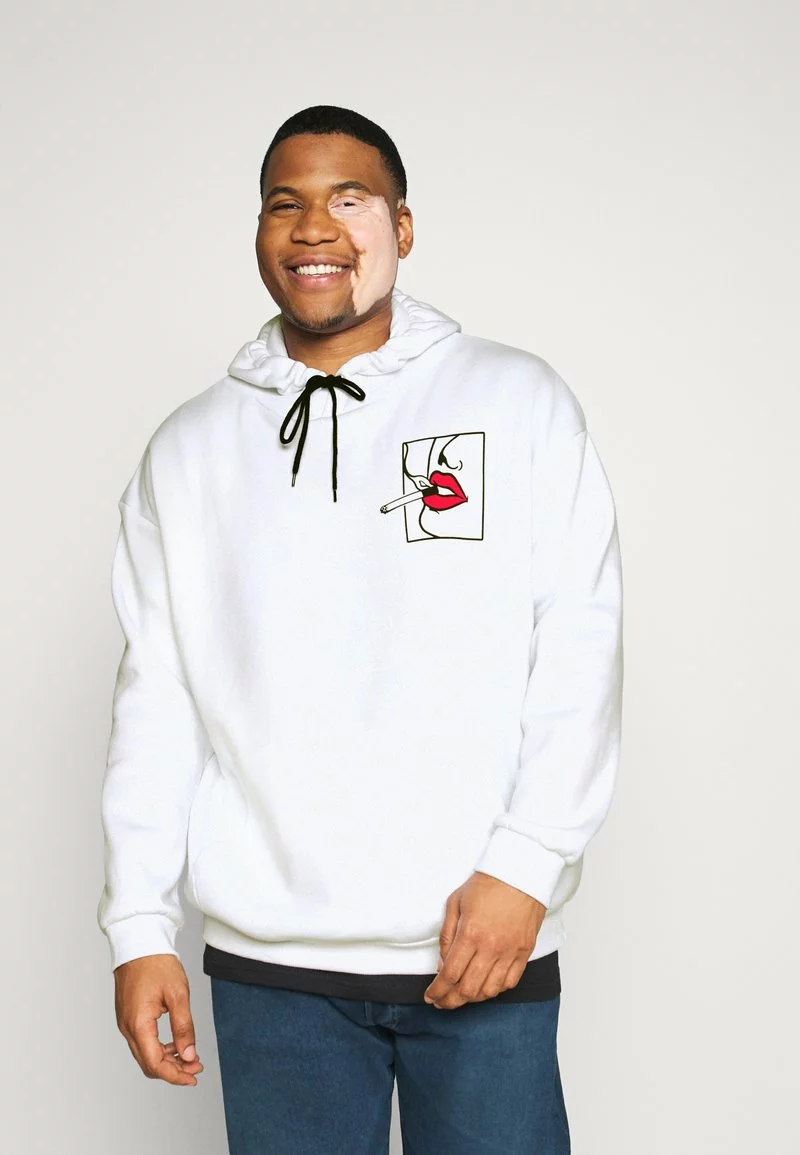 Pier One Uomo Felpa Con Cappuccio - White 5 Pier One Uomo Felpa Con Cappuccio - White - immagine 3