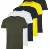 Pier One Uomo 5 PACK - T-shirt Basic - Olive/ White/ Navy /yellow /black -Offerta Economica Pier One 1b9164789150411d82264f1147f53451