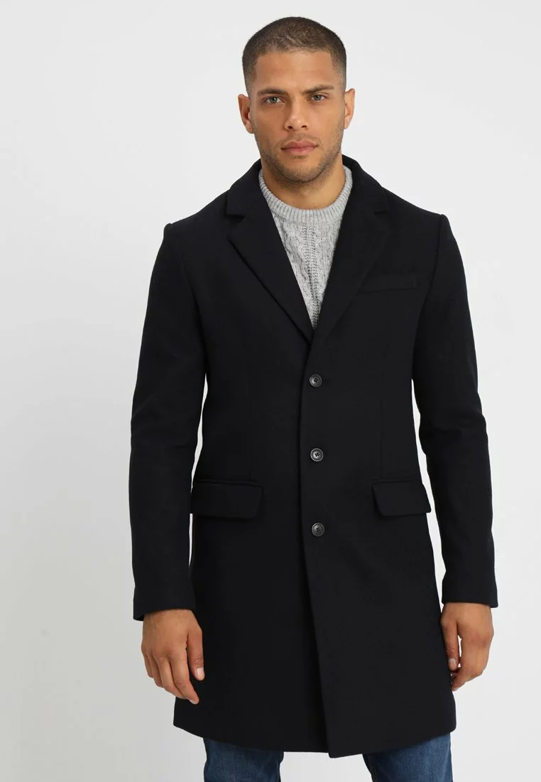 Pier One Uomo Cappotto Classico - Dark Blue 3 Pier One Uomo Cappotto Classico - Dark Blue