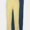 Pier One Uomo 2 PACK - Pantaloni Del Pigiama - Dark Blue/yellow