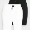 Pier One Uomo 2 PACK - Shorts - Black/white -Offerta Economica Pier One 20481f4e4b1b4356b7322a12b39e8c92