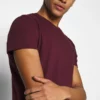 Pier One Uomo T-shirt Basic - Bordeaux -Offerta Economica Pier One 204865ebd51d4b03a583a485013c85fe