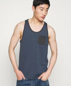 Pier One Uomo Top - Mottled Blue