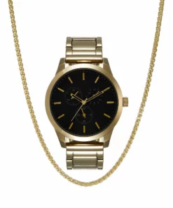 Pier One Uomo SET - Orologio - Gold-coloured
