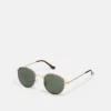 Pier One UNISEX - Occhiali Da Sole - Gold-coloured/green
