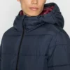 Pier One Uomo BASIC PUFFER JACKET WITH CONTRAST HOOD - Giacca Invernale - Dark Blue/bordeaux -Offerta Economica Pier One 2c1f2fde8a5b44f9b8695e6e7984864a
