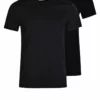 Pier One Uomo 2 PACK - T-shirt Basic - Black