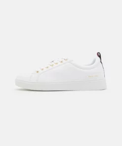 Pier One UNISEX - Sneakers Basse - White/gold-coloured