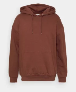 Pier One Uomo PLAIN SKATER HOODY - Felpa Con Cappuccio - Brown