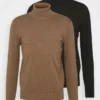 Pier One Uomo 2 PACK - Maglione - Black/mottled Brown -Offerta Economica Pier One 3122488e084f414d9b220d1f3fd8aecc