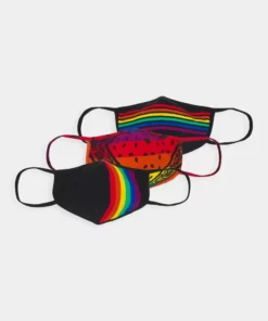 Pier One 3 PACK UNISEX - Maschera In Tessuto - Black/multi-coloured