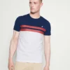 Pier One Uomo T-shirt Con Stampa - Blue/red