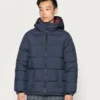 Pier One Uomo BASIC PUFFER JACKET WITH CONTRAST HOOD - Giacca Invernale - Dark Blue/bordeaux -Offerta Economica Pier One 369f4e6e9cfb470a9dd41982fe8e33c1