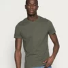 Pier One Uomo 3 PACK - T-shirt Basic - Black/grey/green -Offerta Economica Pier One 3733542cda464d40b58bb52fd8289b90