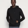Pier One Uomo PLAIN SKATER HOODY - Felpa Con Cappuccio - Black -Offerta Economica Pier One 3761ee4f81b446f08b1becca10b77388