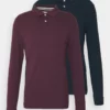 Pier One Uomo 2 PACK - Polo - Bordeaux/dark Blue
