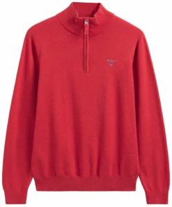 GANT Uomo CLASSIC HALF - Strickpullover - Fire Red Mel