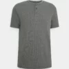 Pier One Uomo LOUNGE HENLEY TEE - Maglia Del Pigiama - Mottled Dark Grey -Offerta Economica Pier One 448918778b5f4e16902c8c05eea89c43
