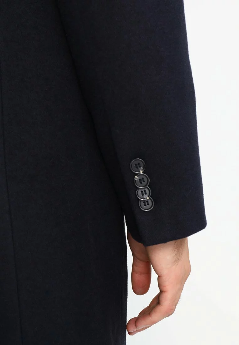 Pier One Uomo Cappotto Classico - Navy 8 Pier One Uomo Cappotto Classico - Navy - immagine 6