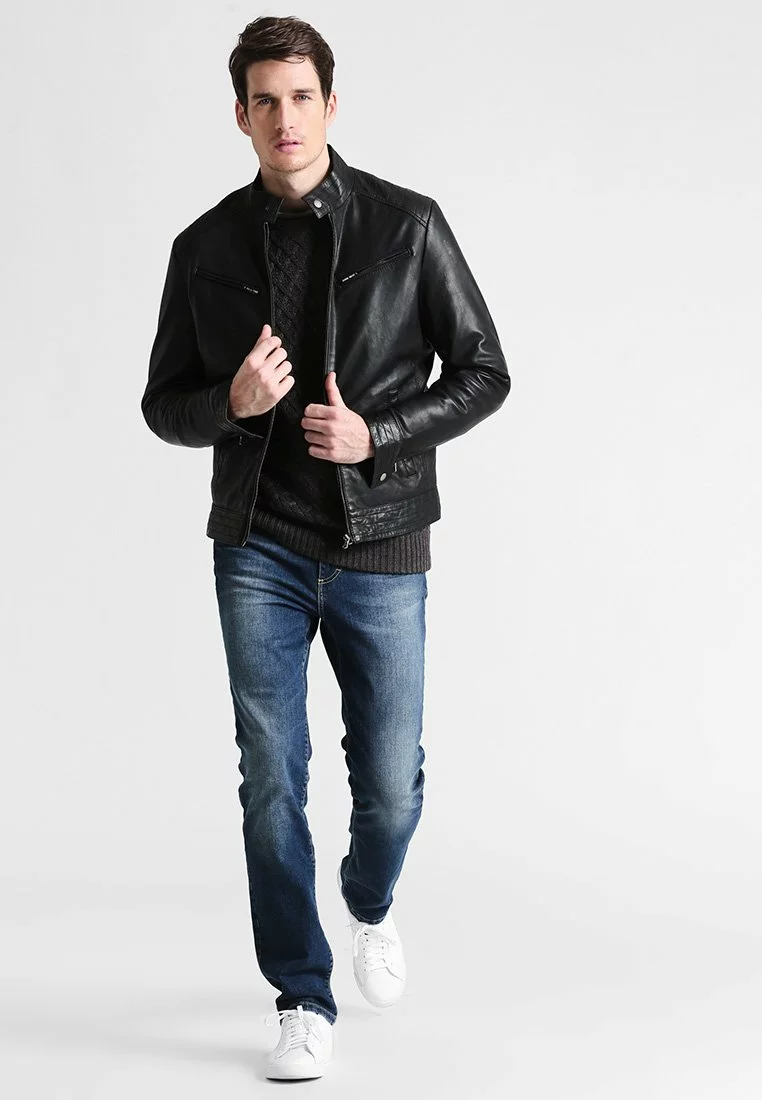 Pier One Uomo Jeans A Sigaretta - Washed Dark Blue 4 Pier One Uomo Jeans A Sigaretta - Washed Dark Blue - immagine 2