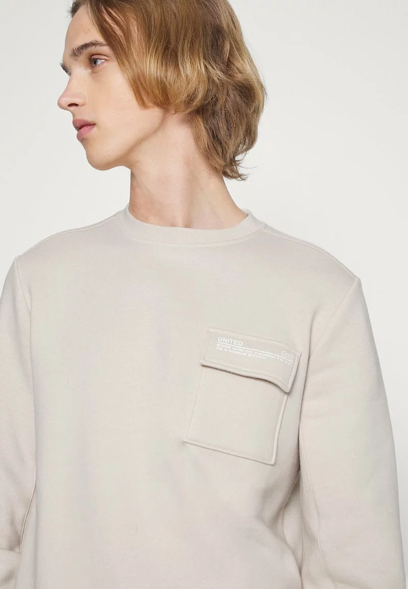 Pier One Uomo UNITED UTILITY CREW - Felpa - Stone 6 Pier One Uomo UNITED UTILITY CREW - Felpa - Stone - immagine 4