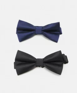 Pier One Uomo 2 PACK - Papillon - Black/dark Blue