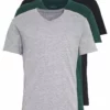 Pier One Uomo 3 PACK - T-shirt Basic - Black, Grey, Green -Offerta Economica Pier One 52134d96565747c2b7ae7569c6f97bb0