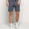 Pier One Uomo Shorts - Mottled Dark Blue