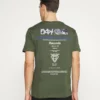 Pier One Uomo T-shirt Con Stampa - Green