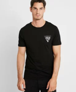 Pier One Uomo T-shirt Con Stampa - Black