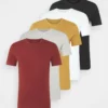 Pier One Uomo 5 PACK - T-shirt Basic - Brown/white/black -Offerta Economica Pier One 5678841ae5a9410890b230c08f47da25