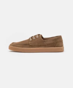 Pier One Uomo LEATHER - Sneakers Basse - Taupe