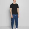 Pier One Uomo 5 PACK - T-shirt Basic - Black/white/blue