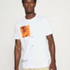 Pier One Uomo T-shirt Con Stampa - White