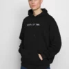 Pier One Uomo WASTE OF TIME HOOD - Felpa Con Cappuccio - Black