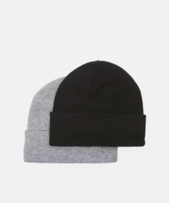 Pier One 2 PACK UNISEX - Berretto - Black/grey